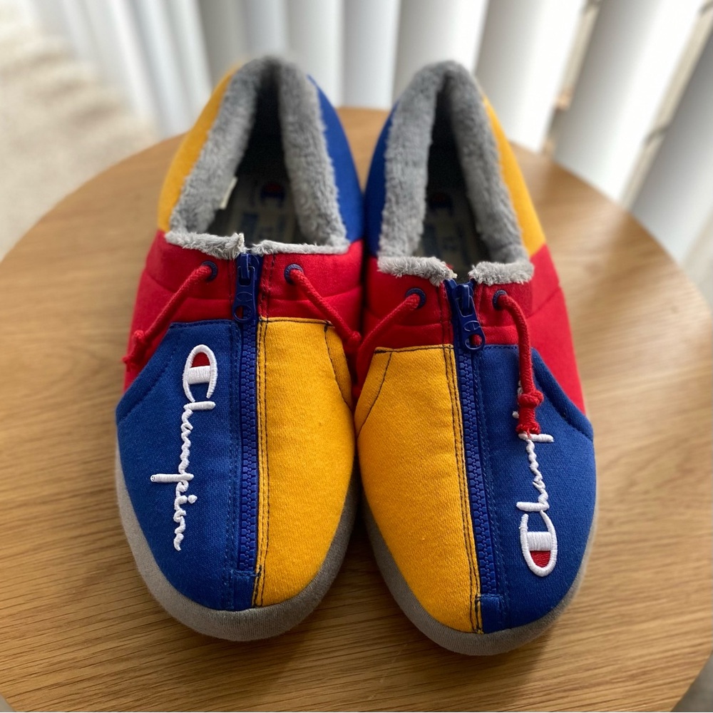 CHAMPION University Come Together House Zip Men Slippers - Size 12 - Picture 2 of 4